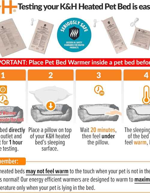 Load image into Gallery viewer, Heated Pet Bed Warmer Waterproof Pet Heating Pad for Cat Beds and Dog Beds, Tan X-Large
