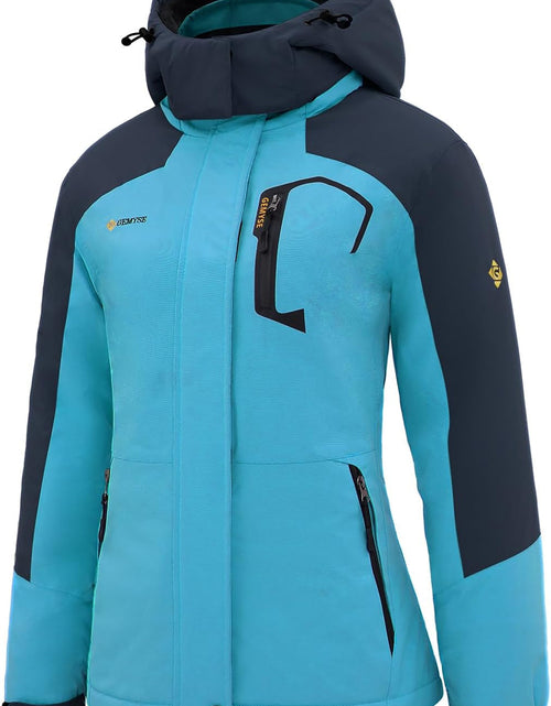 Load image into Gallery viewer, Women&#39;S Mountain Waterproof Ski Snow Jacket Winter Windproof Rain Jacket

