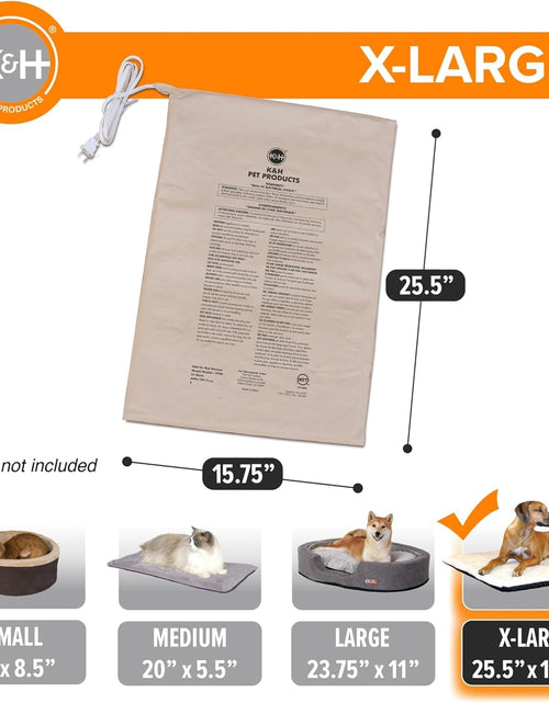 Load image into Gallery viewer, Heated Pet Bed Warmer Waterproof Pet Heating Pad for Cat Beds and Dog Beds, Tan X-Large
