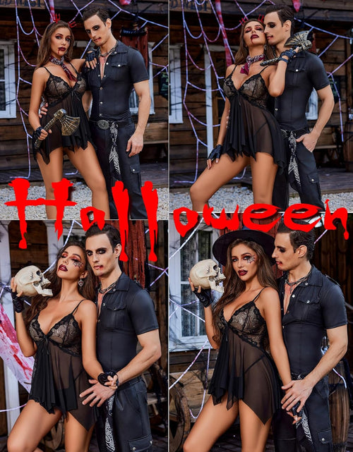 Load image into Gallery viewer, Lingerie for Women Lace Babydoll Sleepwear Boudoir Outfits plus Size Langeray XS-5XL
