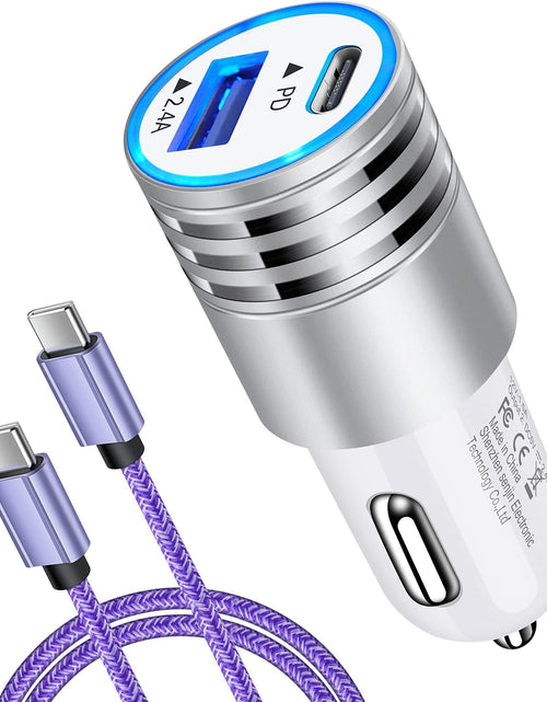 Load image into Gallery viewer, USB C Car Charger Fast Charging C Cord for Samsung Galaxy S23 A14 S22 S21 Ultra/S21+/S20 Fe/Note 20 S10E S9 A01 A71 A72 A52 A32,LG V60 K51 V50 V40 V30,Oneplus 9 Pro 8 8T 7,30W Phone Automobile Adapter
