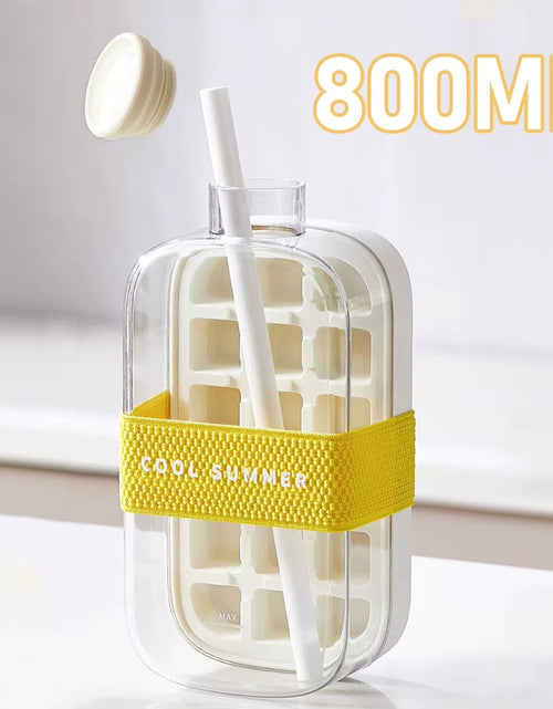 Load image into Gallery viewer, Chillsip Bottle Set – Stylish Water Bottle with Straw &amp; Zero-Contact Ice Cube Tray
