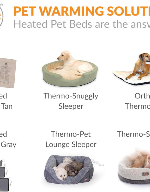 Load image into Gallery viewer, Heated Pet Bed Warmer Waterproof Pet Heating Pad for Cat Beds and Dog Beds, Tan X-Large
