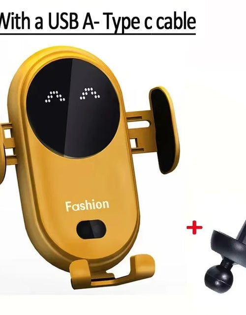 Load image into Gallery viewer, Autogrip Wireless Car Charger – Infrared Sensor Mount &amp; Fast Charging Stand for Iphone &amp; Samsung
